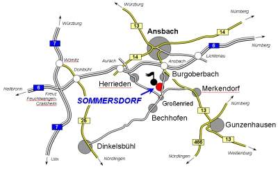 Anreisekarte Sommersdorf